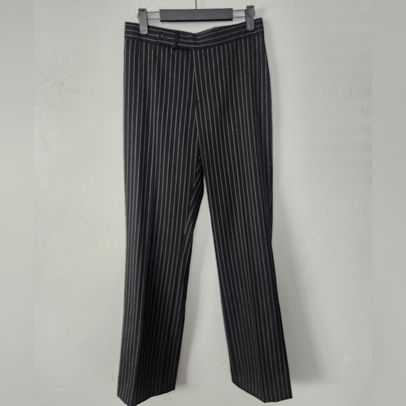 Ralph Lauren Wool Blend Straight Flared Pinstripe Dress Pants sz 2 - Picture 1 of 7